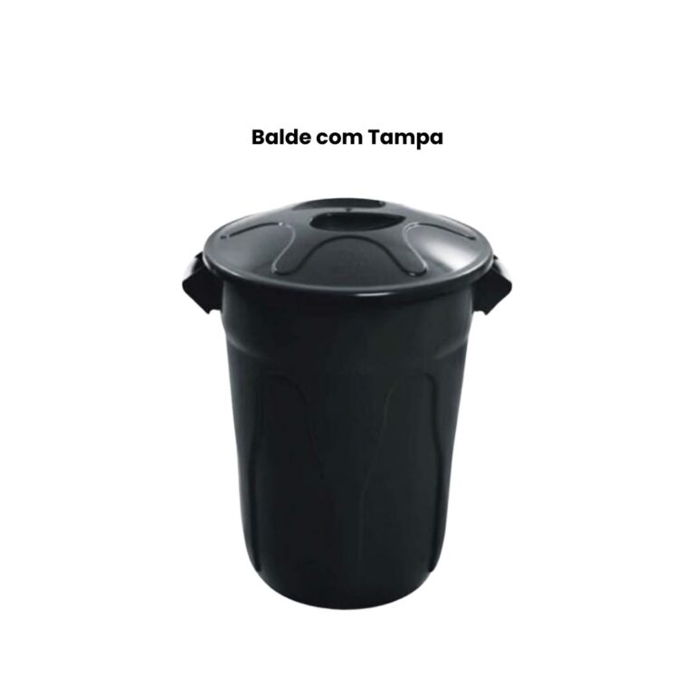 balde com tampa
